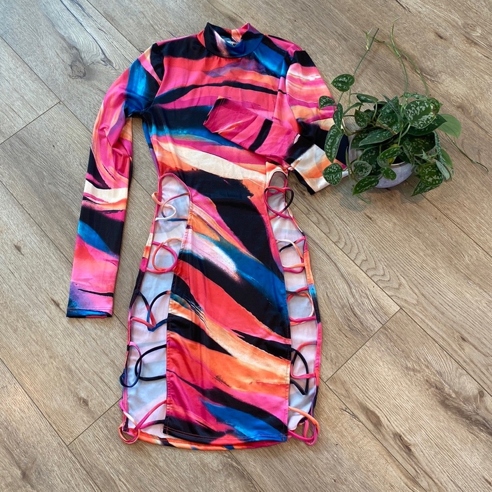 Fashion Nova Bodycon Cutout Dress